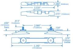Archtop Guitar Bridge - StewMac 8 Archtop Guitar Bridge - StewMac -Fine Musical Instruments 0193 1spec