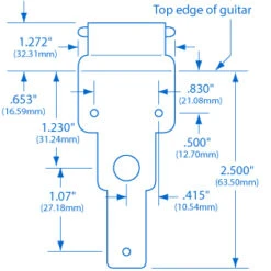 Kluson Archtop Guitar Tailpiece - StewMac 7 Kluson Archtop Guitar Tailpiece - StewMac -Fine Musical Instruments 0230 n 1spec square cropped