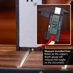 Featherweight Digital Caliper - StewMac -Fine Musical Instruments 10447 3 notch and inset 1600