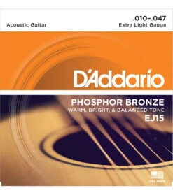 D'Addario Phosphor Bronze Wound Acoustic Guitar Strings - StewMac
