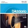 D'Addario 80/20 Bronze Wound 12-string Acoustic Guitar Strings - StewMac
