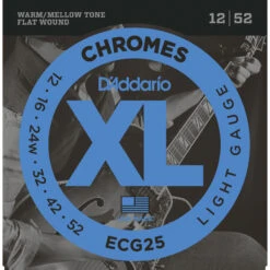 D'Addario Chromes Flat Wound Electric Guitar Strings - StewMac -Fine Musical Instruments 10550 3 1800