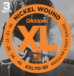 D'Addario XL Nickel Wound Electric Guitar Strings, 3-pack - StewMac -Fine Musical Instruments 10575 2 3000