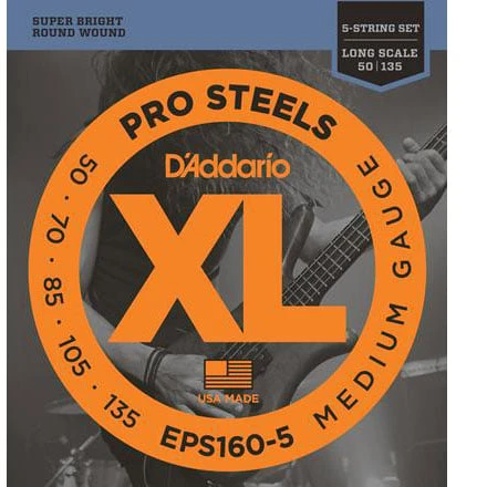 D'Addario Pro Steel 5-String Bass Strings - StewMac 3 D'Addario Pro Steel 5-String Bass Strings - StewMac