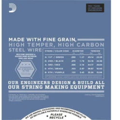 D'Addario Pro Steel 5-String Bass Strings - StewMac 8 D'Addario Pro Steel 5-String Bass Strings - StewMac -Fine Musical Instruments 10830 3 440