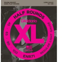 D'Addario Half Round Bass Strings - StewMac