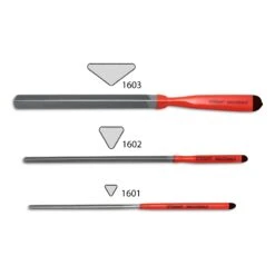 3-Corner Fret Dressing Files - StewMac -Fine Musical Instruments 1601 3 onwhite 1900