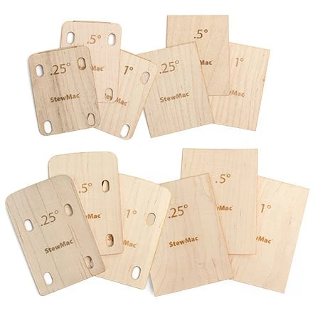 StewMac Neck Shim Shop Set Of 12 - StewMac 3 StewMac Neck Shim Shop Set Of 12 - StewMac