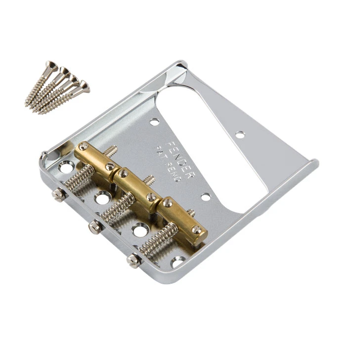 Fender 3-Saddle American Vintage Telecaster Bridge With Brass Saddles - StewMac 4 Fender 3-Saddle American Vintage Telecaster Bridge With Brass Saddles - StewMac - Image 2
