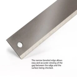 Precision Straightedges - StewMac 9 Precision Straightedges - StewMac -Fine Musical Instruments 3849 3 revised edge closeup 1900