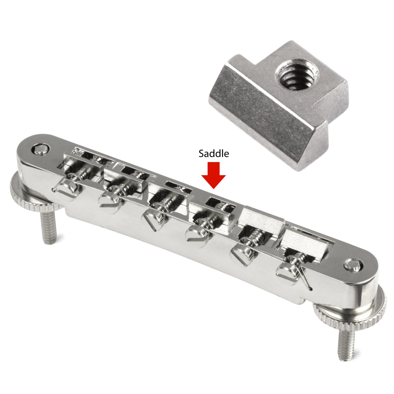 KTS Titanium Saddles For ABR-1 Tune-o-matic Bridge - Set Of 6 - StewMac 4 KTS Titanium Saddles For ABR-1 Tune-o-matic Bridge - Set Of 6 - StewMac - Image 2
