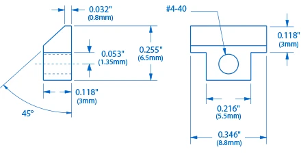 KTS Titanium Saddles For ABR-1 Tune-o-matic Bridge - Set Of 6 - StewMac 5 KTS Titanium Saddles For ABR-1 Tune-o-matic Bridge - Set Of 6 - StewMac - Image 3