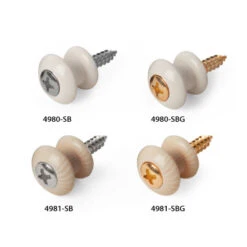 Waverly Guitar Strap Button - StewMac -Fine Musical Instruments 4980 6 white and ivoroid