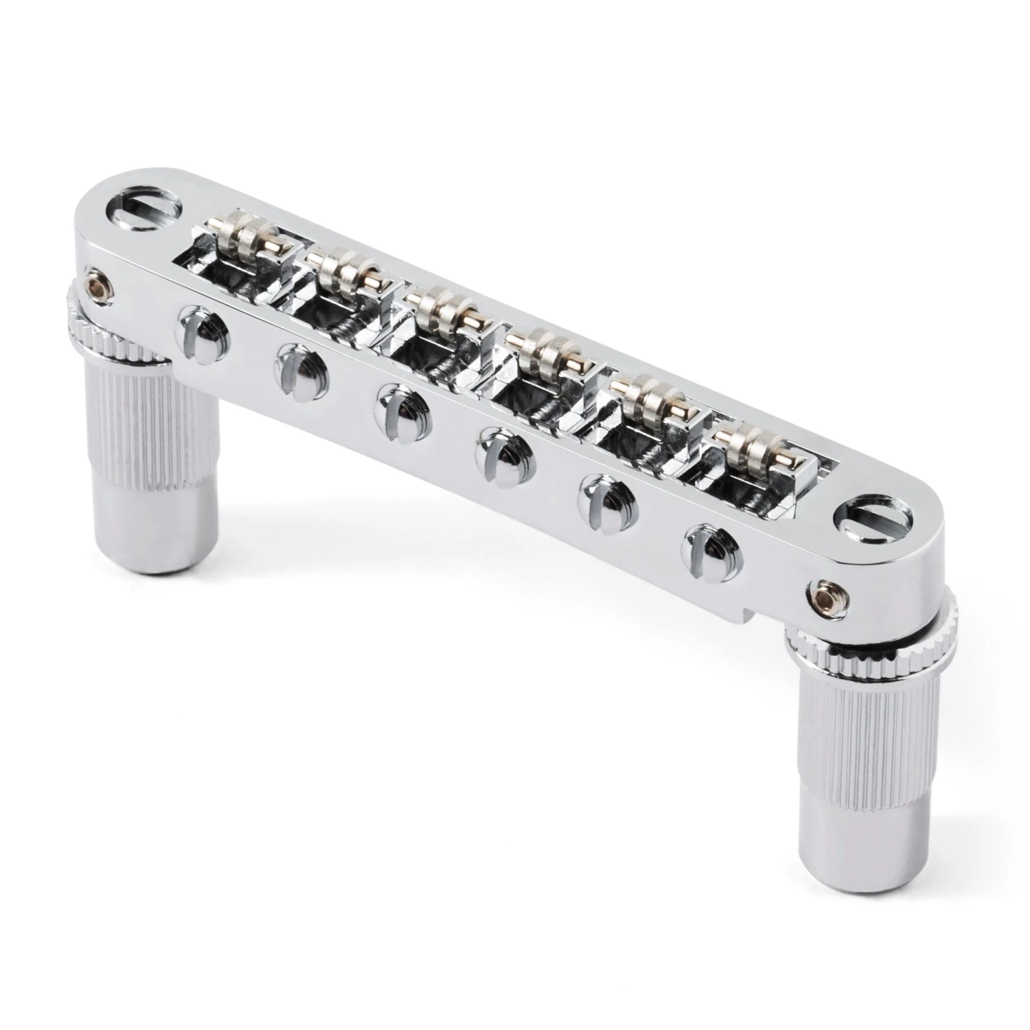 TonePros TPFR Tune-o-matic Bridge With Roller Saddles - StewMac 3 TonePros TPFR Tune-o-matic Bridge With Roller Saddles - StewMac