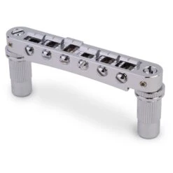 TonePros TPFA Aluminum Tune-o-matic Bridge With Bell Brass Saddles - StewMac