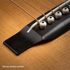 Pre-War Guitar Belly Bridge, Madagascar Rosewood - StewMac -Fine Musical Instruments 6225 4 ebony version 440