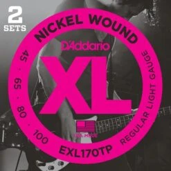 D'Addario Nickel Wound Bass Strings 2-Pack - StewMac