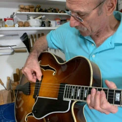 Benedetto Archtop Guitar Bridge - StewMac -Fine Musical Instruments m007660 6 bob adjusting bridge